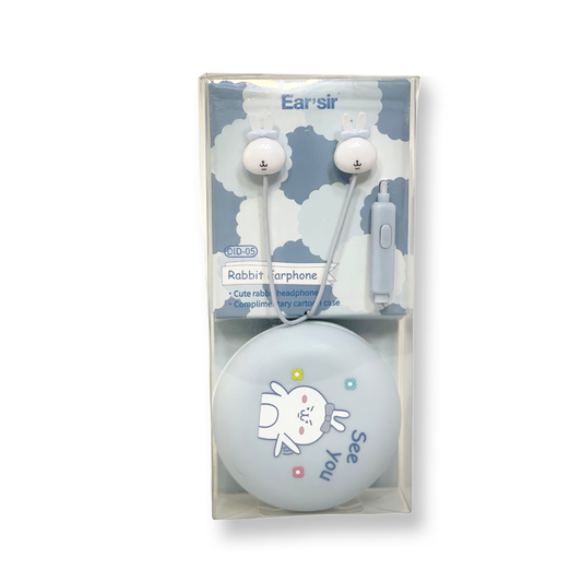 Sibyl Blue Rabbit Wired Earbuds