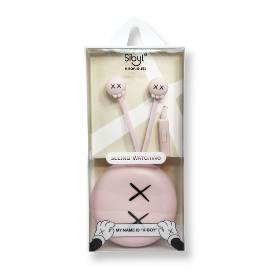 Sibyl Pink K-Boy Wired Earbuds