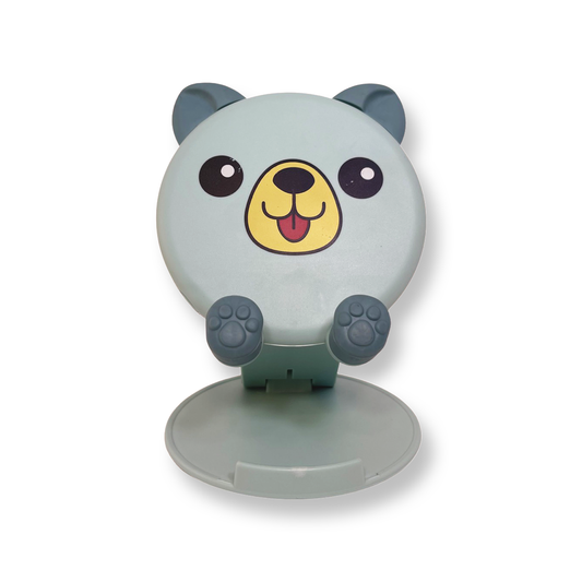Cute Green Puppy Cellphone Adjustable Stand for Kids