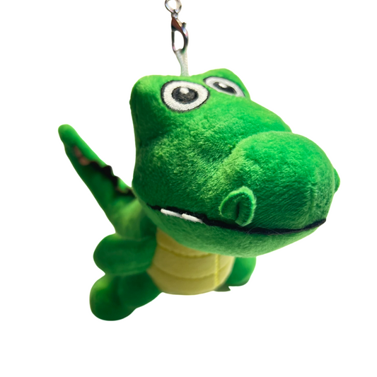 Green Crocodile Cute Plush Bag Keychain