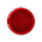 Blue + Red Cross Pattern Portable Bluetooth Speaker with Handsfree Calling Mic, Waterproof, and FM Radio Capability