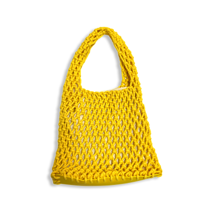 Mini Crochet Fishing Net Hobo Bag