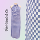 Women’s Sleeveless Elegant Dress - Blue Checkered