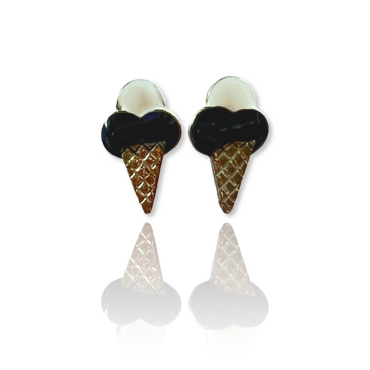 Sweet Vanilla Ice Cream Earrings
